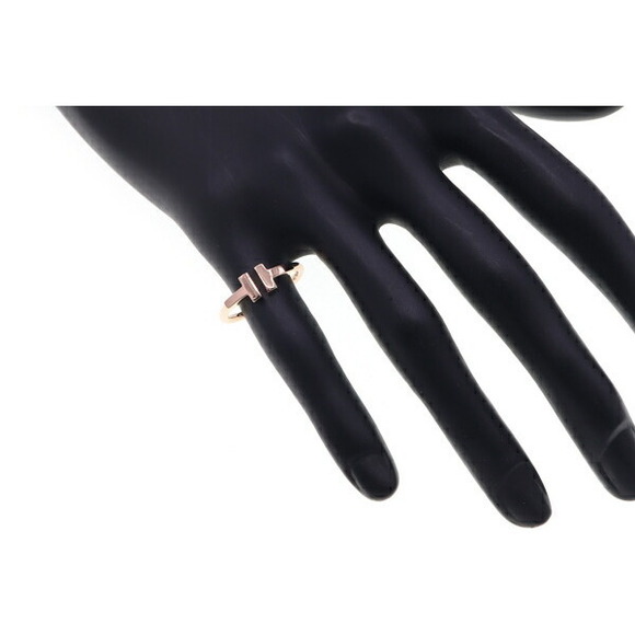 Tiffany Co Ring T Wire RG US Pink Gold - Picture 5 of 5